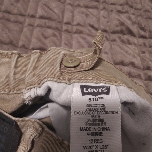 Levi's 510 Tan Skinny Jeans - Picture 5 of 6